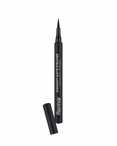 Подводка-маркер midnight matte eyeliner 5554 Flormar:uz:yarim tunda mot ko'z layneri 5554 Flormar