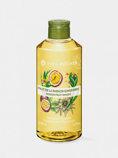 Парфюмированный гель для душа Yves Rocher "Passion Fruit Ginger", 400 мл