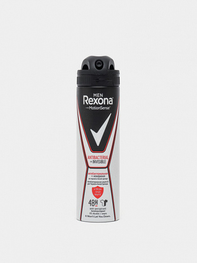 Дезодорант антиперспирант Rexona Men Antibacterial Invisible 150мл