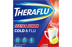 ТЕРАФЛЮ ЭКСТРА порошок со вкусом лимона N10