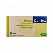 VALODIP tabletkalari 10mg/160mg N28