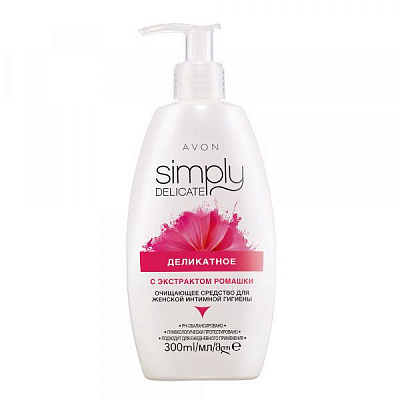 Гель для женской интимной гигиены AVON Simply Delicate:uz:Ayollar intim gigienasi uchun gel AVON Simply Delicate