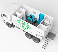 Комплекс рентгеновский флюорографический цифровой КРФ-112 «Флюкар» на шасси КАМАЗ
