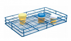 Штатив для контейнеров для образцов, из металлической проволоки, подходит для контейнеров диаметром до 50 мм, 12-местный