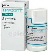 TRUSOPT ko'z tomchilari 5ml 2%