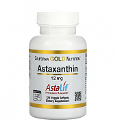 Astaxanthin, California Gold Nutrition, AstaLif, 12 mg, 120 Veggie Softgels