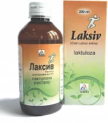 LAKSIV eritma dlya priema vnutr 200ml 3,35g/5ml