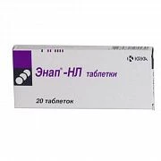 ENAP HL 20 tabletkalari 20mg/12,5mg N20