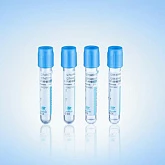 Пробирка для вакуумного забора крови с голубой крышкой