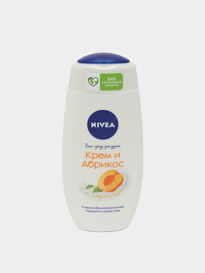 Крем-гель для душа Nivea Крем и абрикос, 250 мл