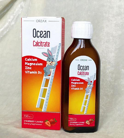 Жидкий кальций Ocean Calcitrate для детей:uz:Bolalar uchun Ocean Calcitrate (Suyuq kaltsiy)