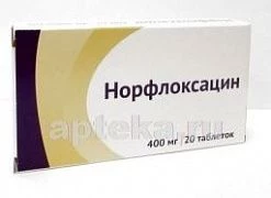 NORFLOKSASIN 0,4 tabletkalari N20