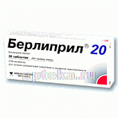BERLIPRIL 20 0,02 tabletkalari N30