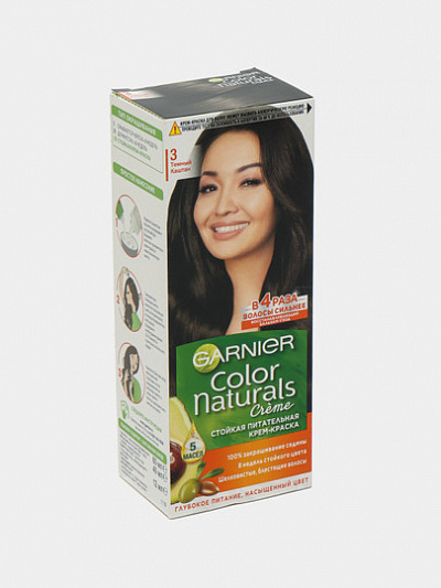 Краска для волос Garnier New Color 3 тёмный каштан