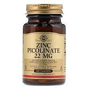 Sink pikolinat Solgar Zinc Picolinate 22mg (100 d)