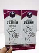 Nozik joylar uchun sut va kollagenli Alatar oqartiruvchi krem