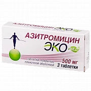 AZITROMISIN EKOMED tabletkalari 500mg N3