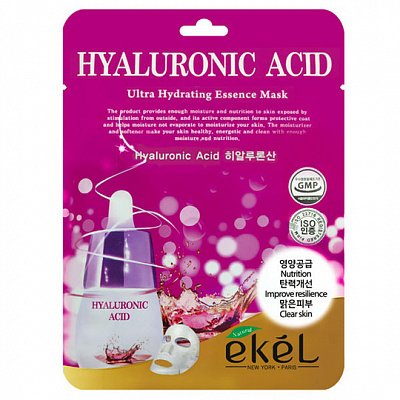 Увлажняющая тканевая маска Ekel Hyaluronic Acid Ultra Hydrating Essence Mask