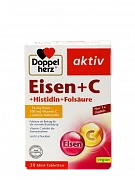 DOPPELGERS AKTIV JELEZO+ S+GISTIDIN+FOLIEVAYA KISLOTA tabletkalari N30