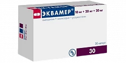 EKVAMER 10mg+20mg+20mg kapsulalar  N30