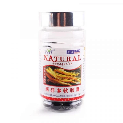 Женьшень китайский "PANAQUILON" 100 капсул:uz:Xitoy ginseng "PANAQUILON" 100 kapsula