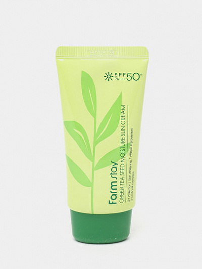 Увлажняющий солнцезащитный крем Farm Stay Green Tea Seed Moisture Sun Cream, 70 гр