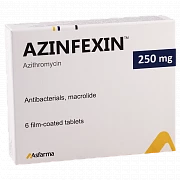 AZINFEKSIN tabletkalari 250mg N6