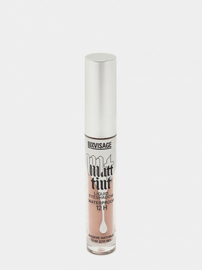 Тени для век LUXVISAGE Matt tint, жидкие, матовые, водостойкие, тон 102