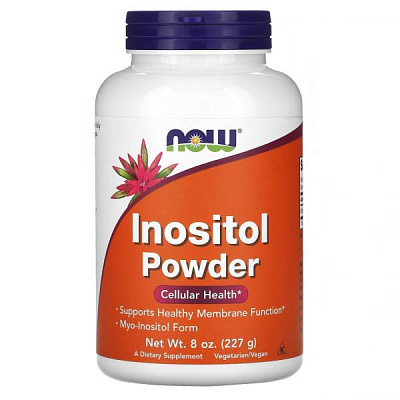 Now Foods, Инозитол, порошок, 227 грамм:uz:Now Foods, Inositol, Powder, 227 gramm