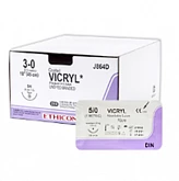 Викрил 2 5 метрик с иглой 45 мм 90 см №1:uz:Vicryl 2 5 metrik igna bilan 45 mm 90 sm No 1