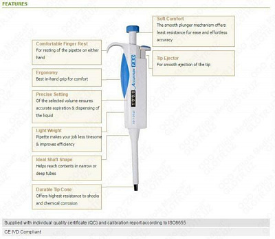 Дозатор одноканальный, с регулируемым объёмом, Accumax PRO: 2-20µl; 5-50µl; 10-100µl; 20-200µl; 100-1000µl:uz:Yagona kanalli dispenser, ovoz balandligi sozlanishi, Accumax PRO: 2-20µl; 5-50 µl; 10-100 µl; 20-200 µl; 100-1000 mkl